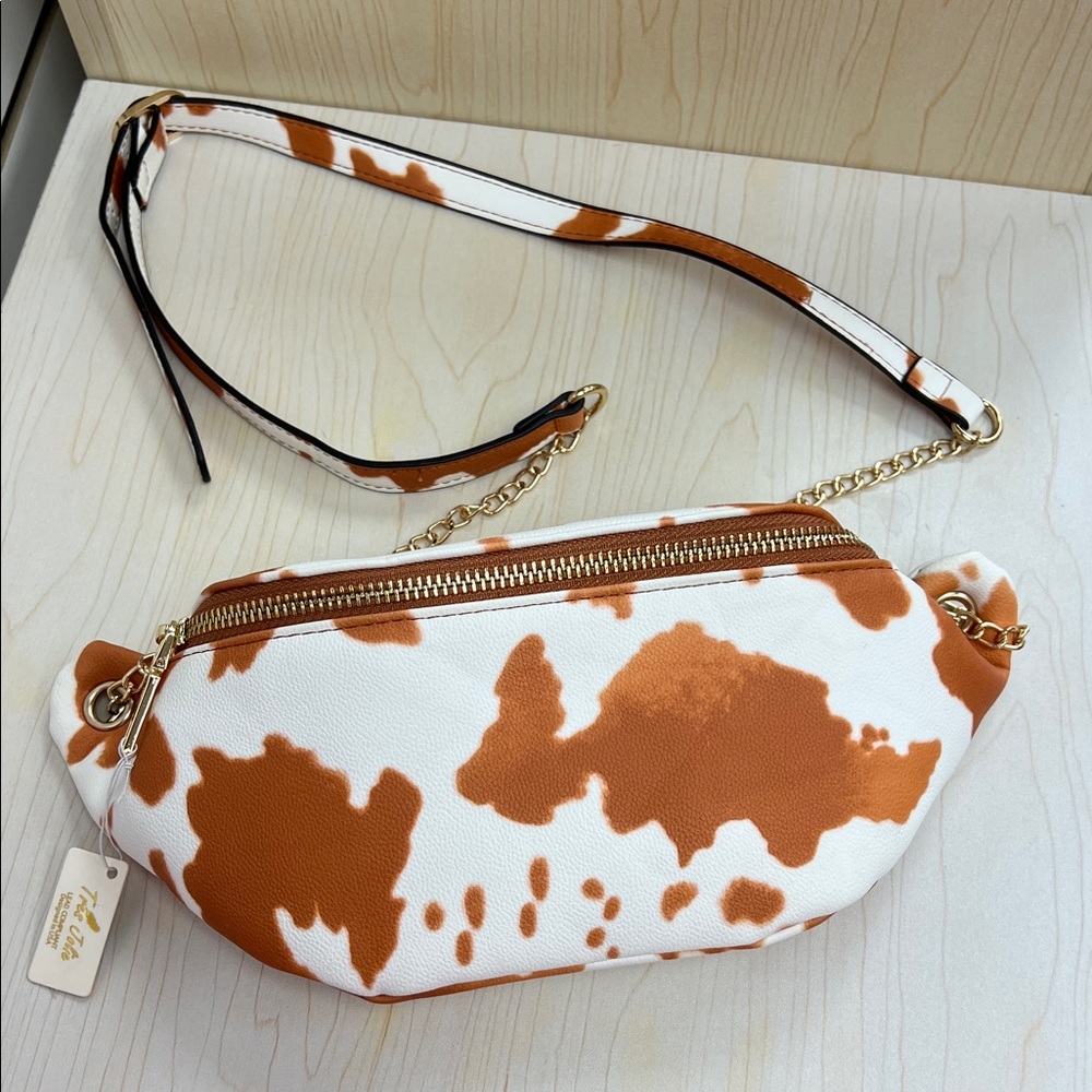 Stylish Cow Print Belt Bag